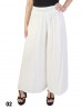 Solid Color Wide-Leg Full-length Pants